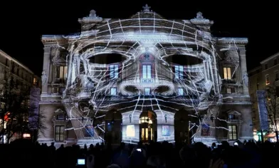 Новогоднее световое шоу на курорте «Роза Хутор», фото 1 - круглогодичный курорт «Роза Хутор»